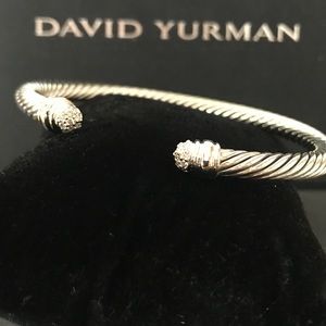 David Yurman 5mm Silver/diamonds bracelet